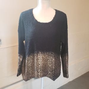 Black and Gold knit sweater